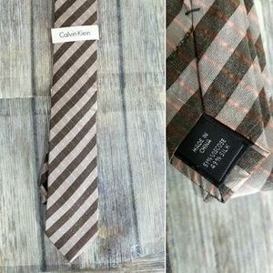 Calvin Klein silk blend tie NEW